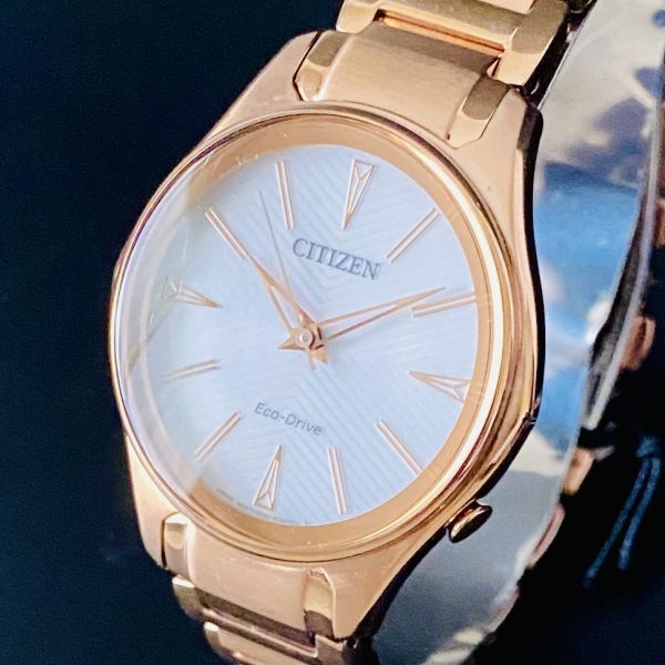 新品【高級時計 シチズン】CITIZEN エコドライブ レディース ピンク アナログ 腕時計 36mm