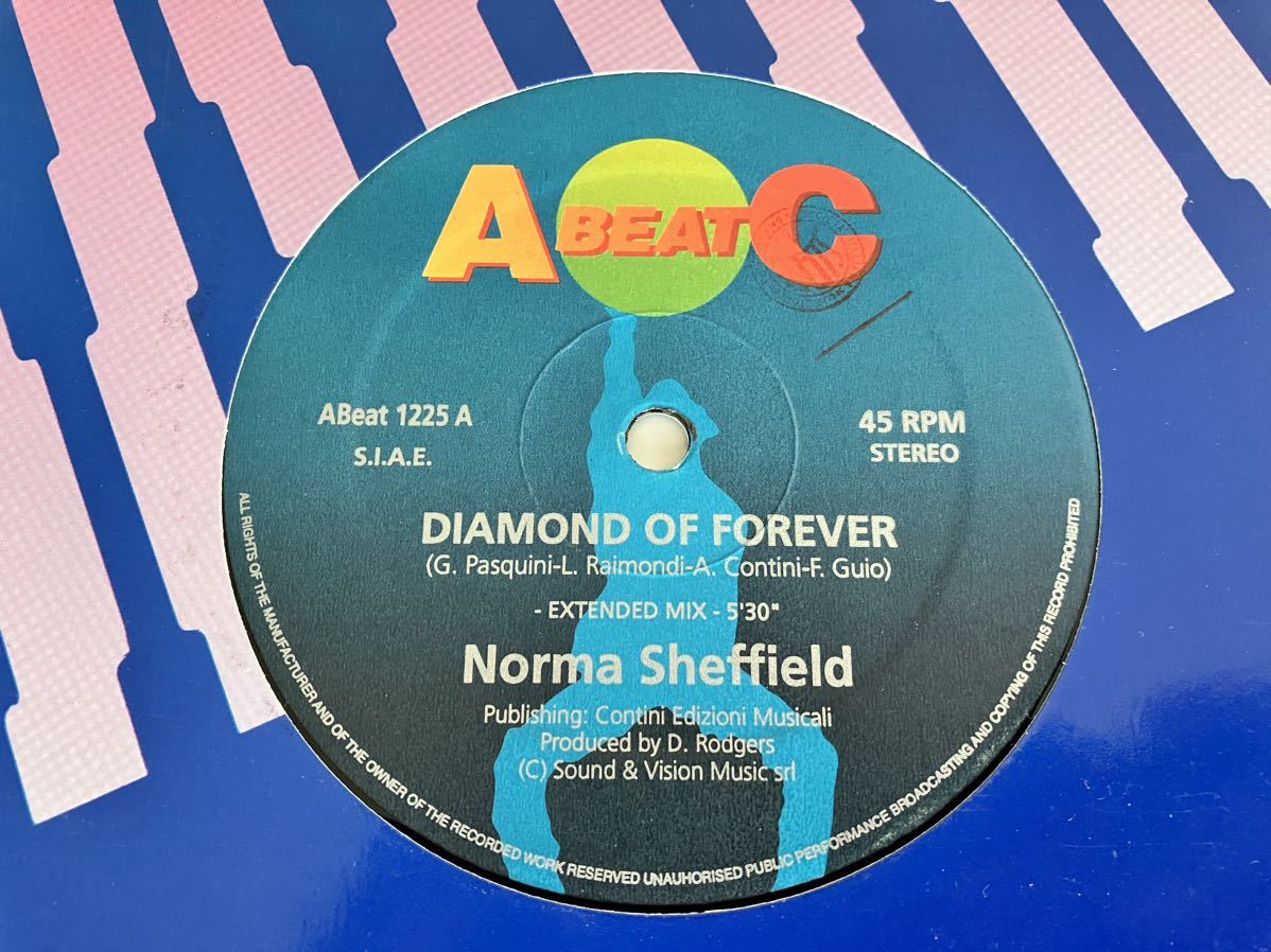 【伊Ori】Norma Sheffield / Diamond Of Forever(Extended)/Ladies(Extended)12inch ABEATC ITALY Abeat1225 96年Hi-NRG,SUPER EUROBEAT_画像1