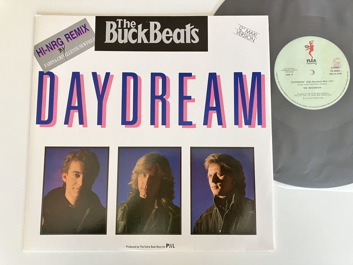 【伊Ori美品】The BuckBeats / Daydream HI-NRG REMIX(PWL Beat Boys Mix)&Dub/The Longest Night 12inch FLEA ITALY FL8404 88年EUROBEATの画像1