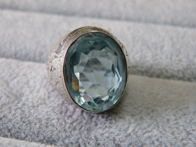 95039. color stone approximately 18 number silver ring ring stamp less 