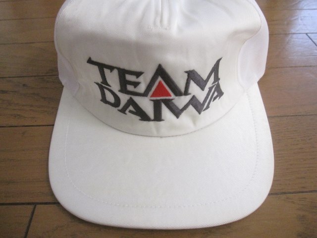 デッドストック オールドDAIWAダイワ フィッシングキャップ/ベースボールキャップ　TEAM DAIWA　日本製 フリー ヴィンテージ_画像2