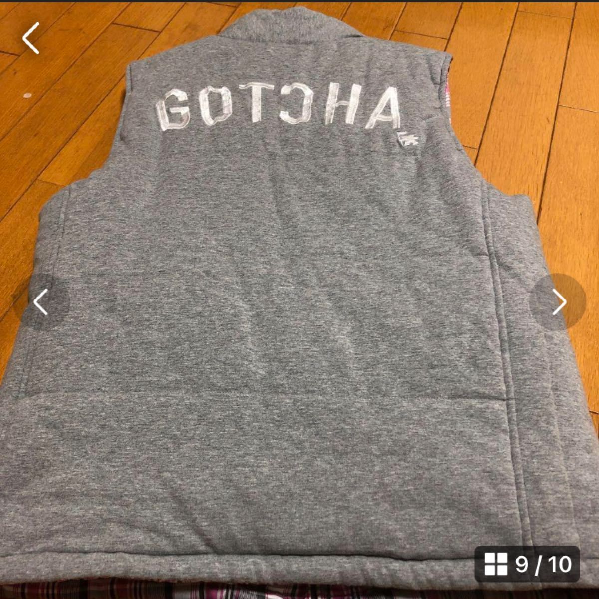 美品　GＯTCHA GOLFリバーシブル中綿ベスト　M