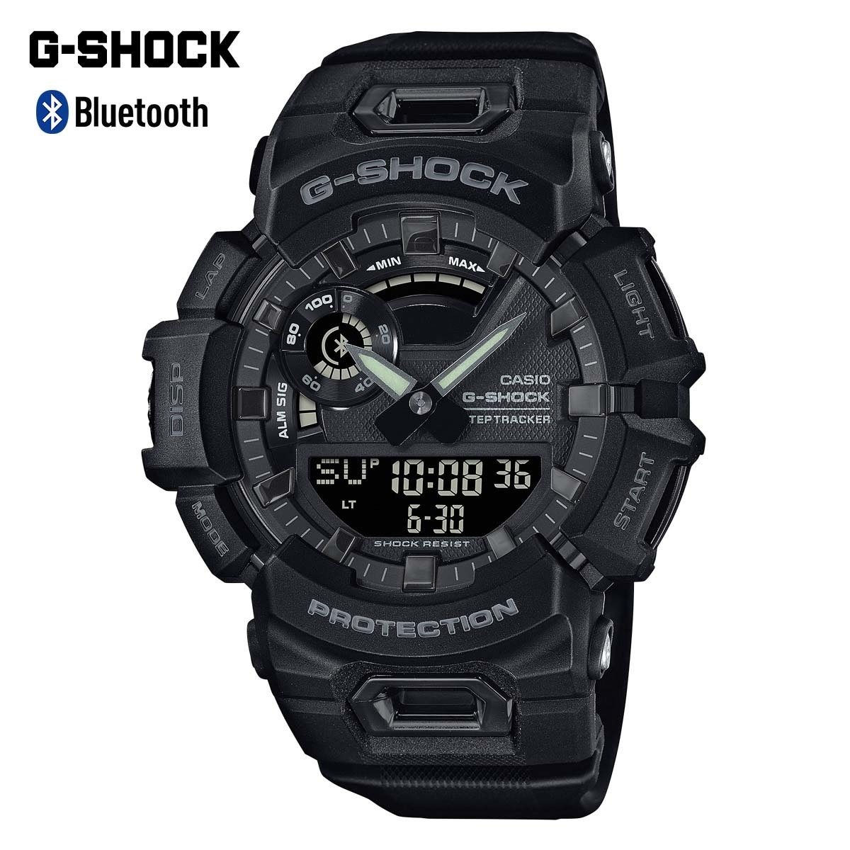 CASIO GSHOCK スマートウォッチ GBA-900-1A bluetooth ブラック トレーニング エクササイズ 歩数計 運動記録 着信通知 メール通知 LINE通知_画像1