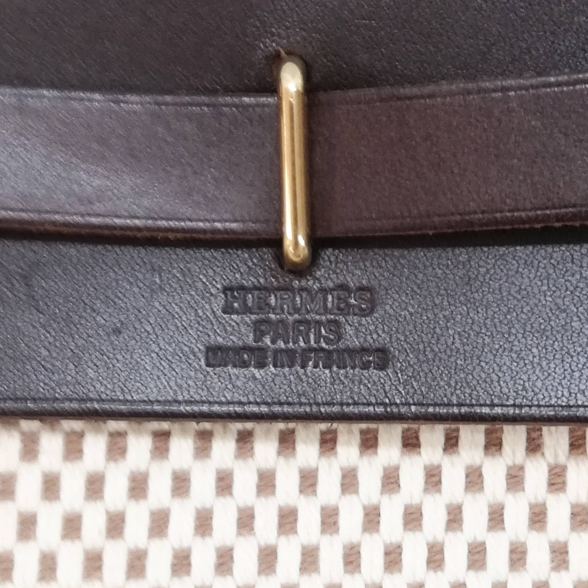 【美品級】HERMES（エルメス）エールバッグTPM　ショルダーバッグ　斜め掛け　ベージュ　ブラウン　人気　レディース　【送料無料】121_画像5