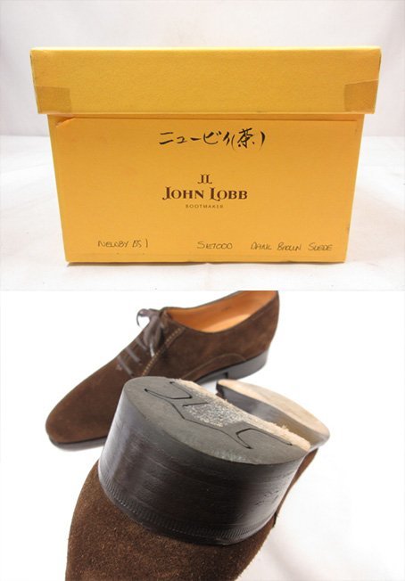 超美品 【ジョンロブ JOHN LOBB】 ニュービー NEWBY プレステージライン 靴 (メンズ) size5E7000 ブラウン ●18HT2233●_画像6