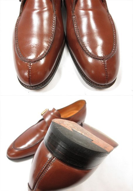 超美品 【ジョンロブ JOHNLOBB】 OSNER オスナー Uチップ モンクストラップシューズ 靴 (メンズ) 7.5E8695 ブラウン系 ●18HT2294●_画像2