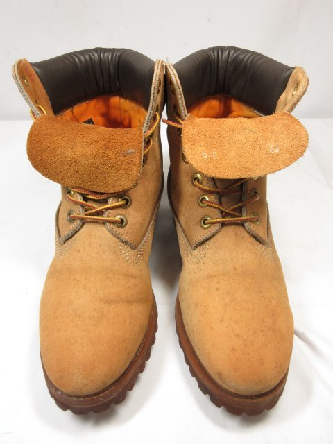 【ティンバーランド Timberland】 10061 ヌバックレザー トレッキングブーツ 紳士靴 (メンズ) size75W ライトブラウン系 ●18MZA4056●_画像2