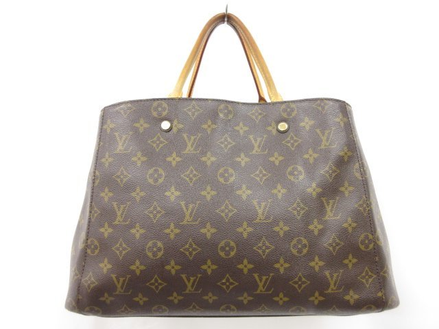 【LOUIS VUITTON ルイヴィトン】 モンテーニュGM M41067 ハンドバッグ (レディース) モノグラム ブラウン ●5HT2225●_画像1