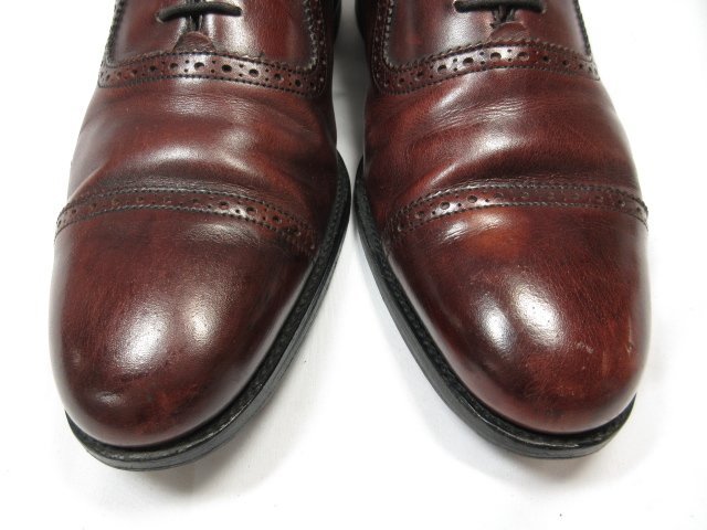 【チーニー CHEANEY】 パンチドキャップトゥ 内羽根 ドレスシューズ 紳士靴 (メンズ) size7 5136 ブラウン ●18MZA4066●_画像8