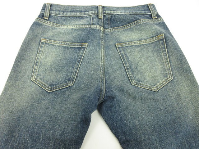 HH 超美品【サンローランパリ】D02 M/SL-LW ウォッシュ加工×ダメージ加工 デニムパンツ(メンズ)28 インディゴ UP53 2015 00761●28MP9845_画像5