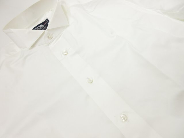 【鎌倉シャツ Maker's Shirt KAMAKURA】 ウィングカラー ダブルカフス ドレスシャツ 長袖シャツ (メンズ) size38-82 ホワイト ●29MK2388●_画像5