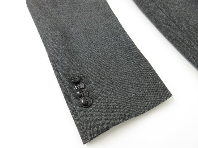 HH очень красивый товар [GIORGIO ARMANIjoru geo Armani ]8WGAVOOE высший класс чёрный этикетка одиночный 2 кнопка текстильный узор костюм ( мужской )44 серый *17HR3234