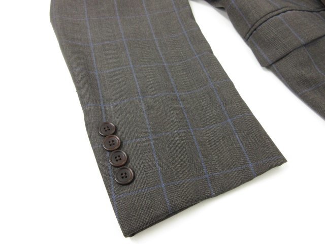 HH beautiful goods [ Brooks Brothers BROOKS BROTHERS] single 2 button suit ( men's ) size40SHT/34W brown group check *27RMS7259