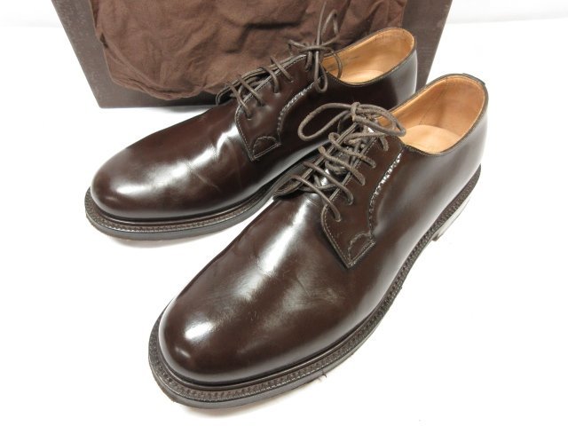 超美品 【チャーチ Church’s】 4都市 SHANNON シャノン プレーントゥ 外羽根 紳士靴 (メンズ) size90F ダークブラウン系 ●18MZA4205●の画像1