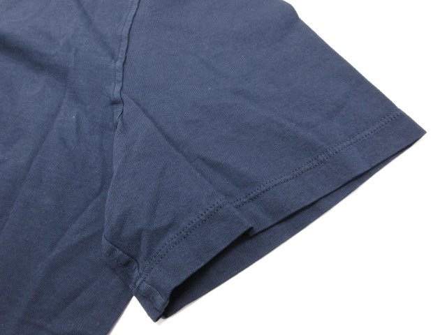 未使用 【イザイア ISAIA】 クルーネック カットソー 半袖Tシャツ (メンズ) sizeXL ネイビー イタリア製 ●29MT4961●_画像6