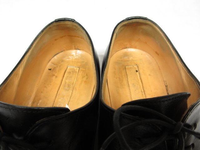【セルジオロッシ sergio rossi】 キャップトゥ 内羽根 ドレスシューズ 紳士靴 (メンズ) size42.5 ブラック ●18MZA4280●_画像4