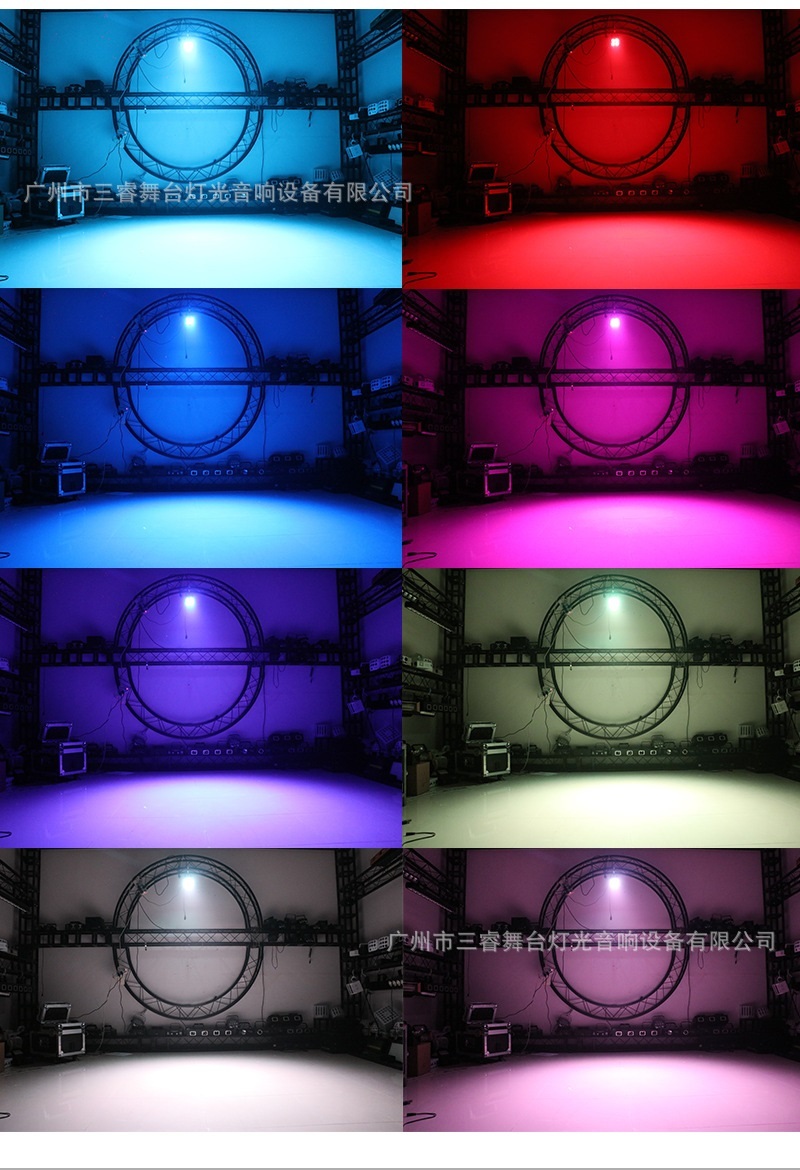 価格対策 舞台照明 DJ ディスコ 照明機材 ウォッシュランプ用 4LED DMX サウンドコントロール ライト リモコン付き RGBW 4in1 4LED F135_画像4