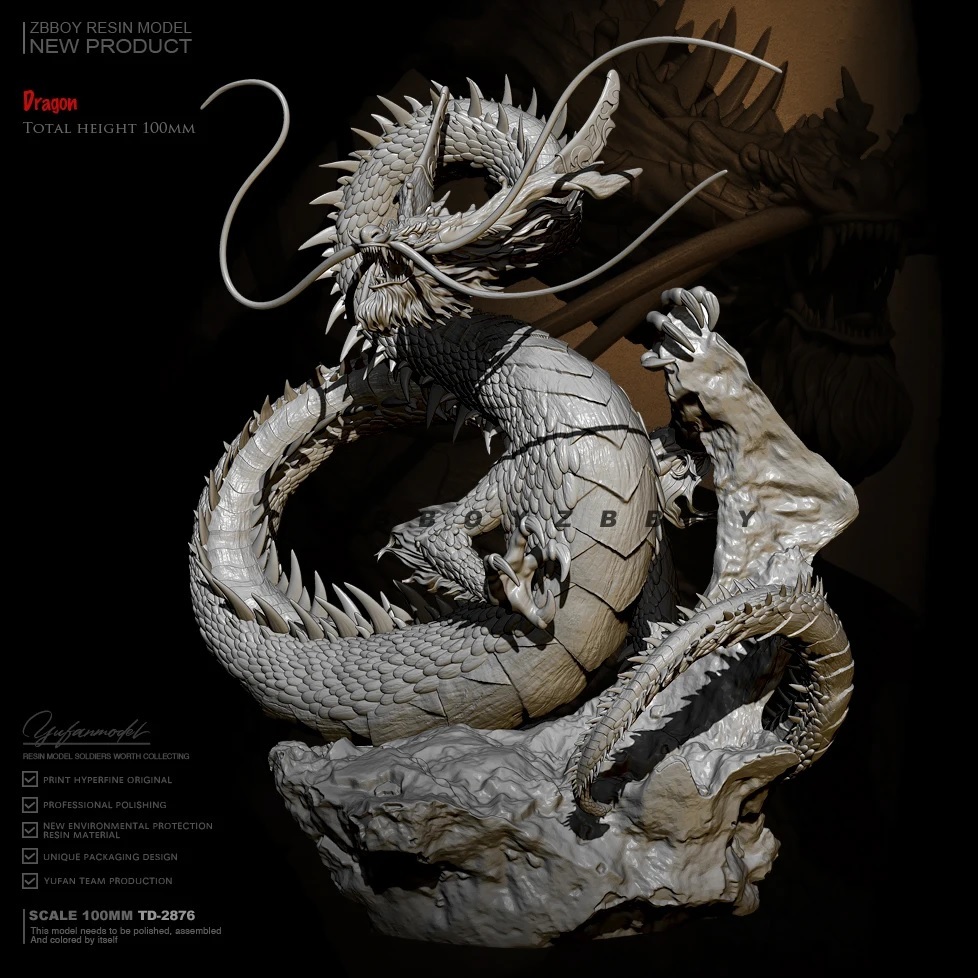 SALE # Dragon fantasy dragon approximately 95. resin model figure # not yet painting unassembly resin model figure F944