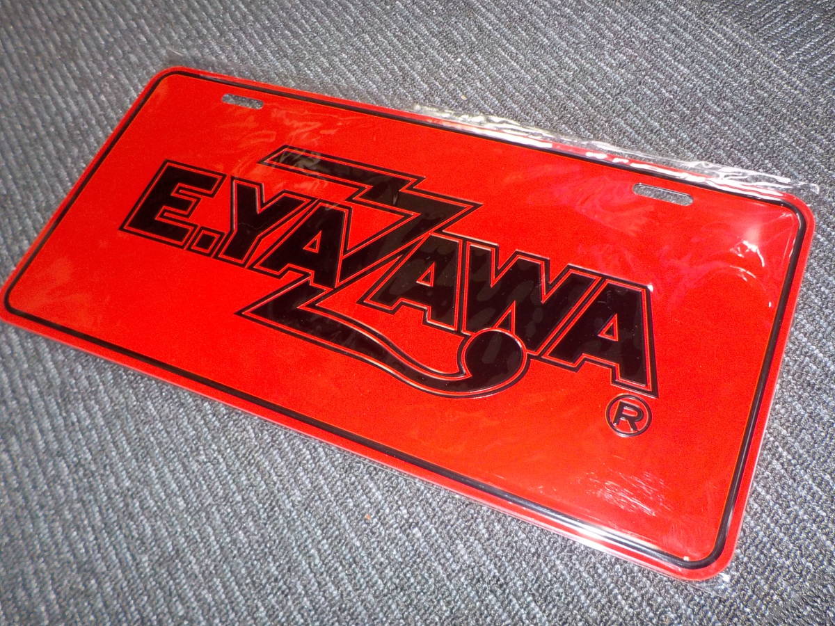 * Yazawa Eikichi стандартный [ номерная табличка ( Logo ) красный / черный ] новый товар нераспечатанный товар / стоимость доставки 185 иен 