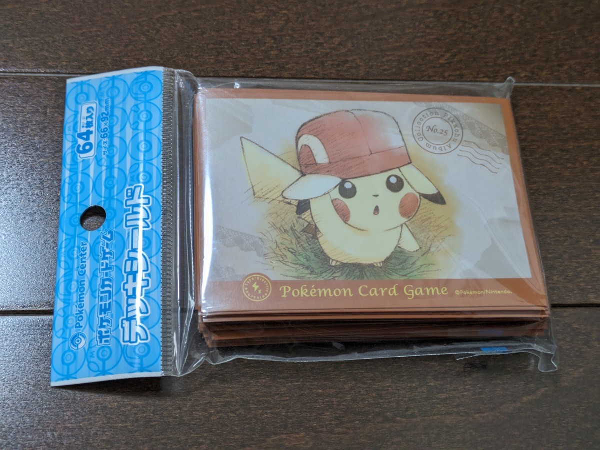 ポケモンカード★ぼうしをかぶったピカチュウ カロス★デッキシールド★新品未開封★64枚入り★スリーブ 公式サプライ★送料無料_画像1