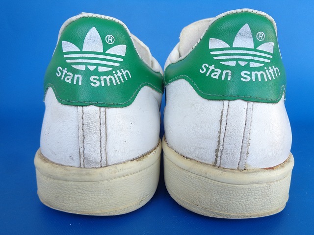 13212■スペイン製 95年製 adidas stansmith アディダス スタンスミス 白 緑 顔つき 27 cm US 9 032853 ビンテージ_画像5