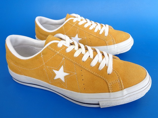 13262# beautiful goods CONVERSE ONESTAR J MADE IN JAPAN Converse one Star yellow white mustard mustard Karashi 61/2 25 cm Vintage 