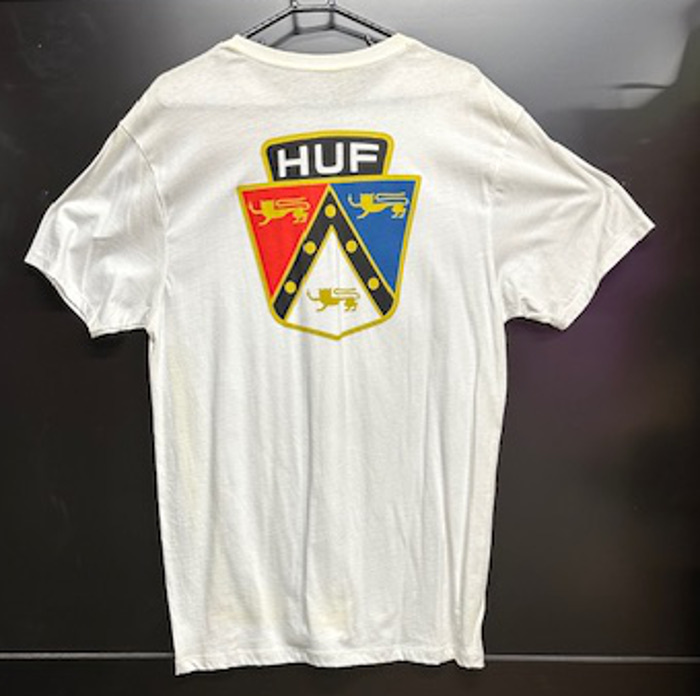 50％OFF！！　HUF 　ハフ　アパレル　TEE　Tシャツ　BADGE　TEE　Lサイズ　WHITE_画像2