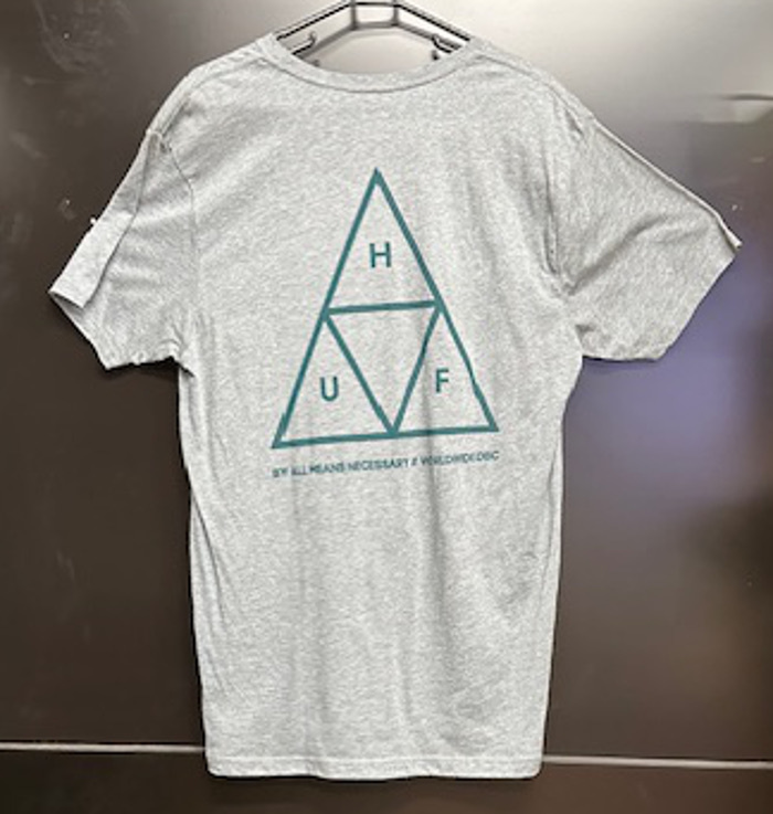 50％OFF！！　HUF 　ハフ　アパレル　TEE　Tシャツ　TRIPLE　TRIANGLE　TEE　Lサイズ　GREY_画像2