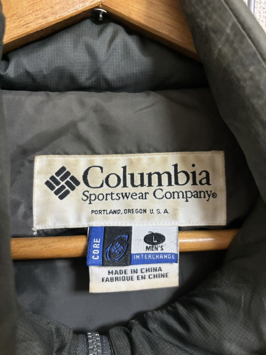 ［Columbia］コロンビア　ダウンジャケット　カーキ系　L Y2070_画像2