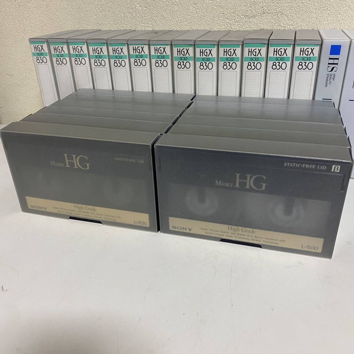 売切り！使用済み30本セット ベータ カセットテープ maxell HGX L-830HG SONY Master HG L-750 TDK SUPER STRONG HS 長期保管品 中古品 _画像3