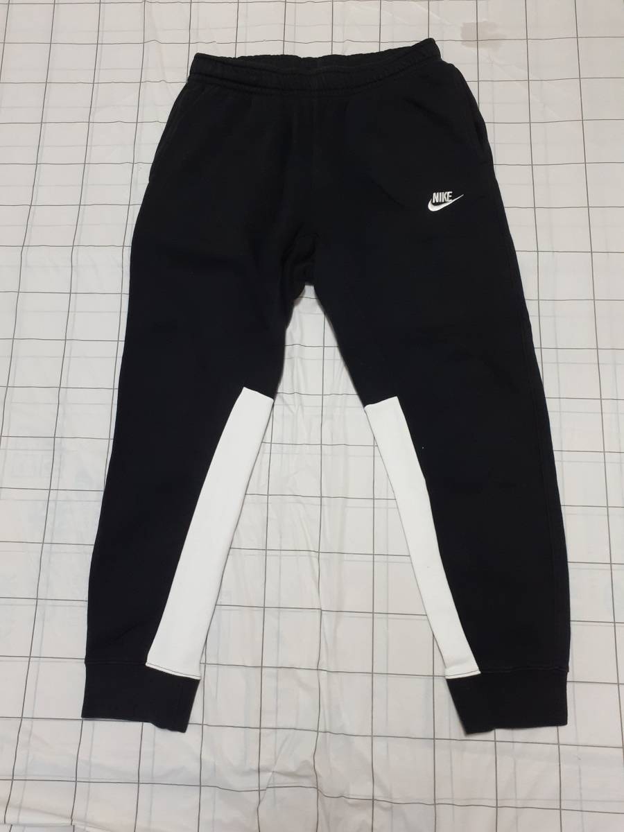 NIKE ナイキ スウェット ロングパンツ size M ブラック 状態良い BV3018 ロゴ刺 裏起毛の画像1