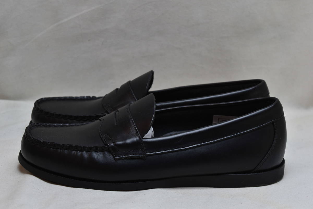 SALE!! G.H BASS bus standard saddle on Loafer BOATER LOGAN Raver sole black leather US7 25cm corresponding unused goods 