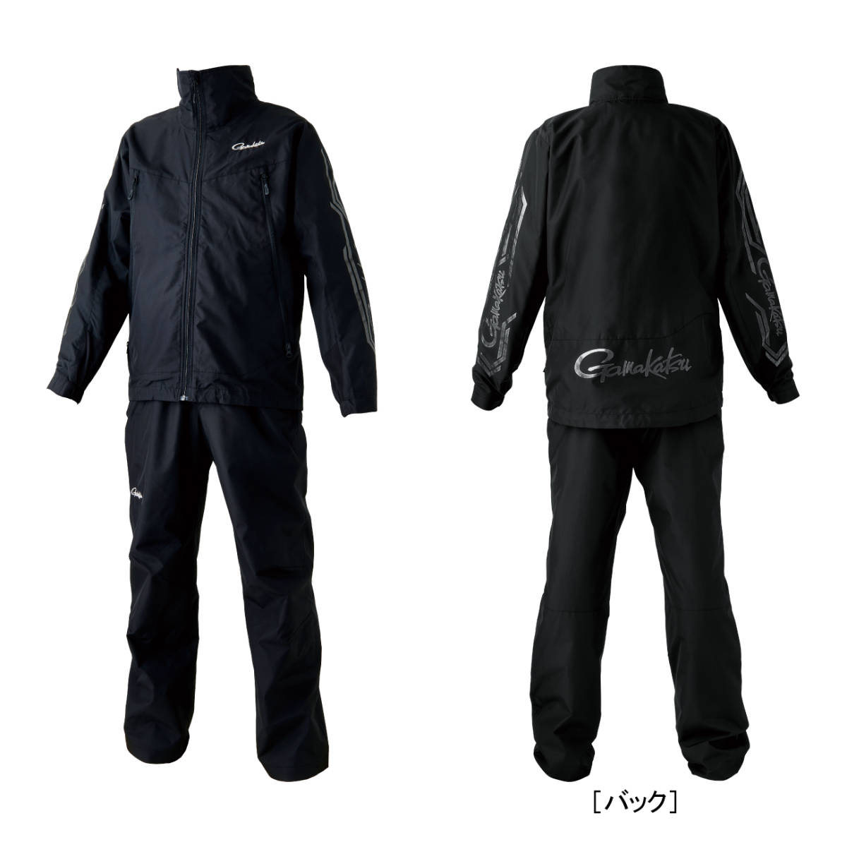  Gamakatsu Wind breaker suit GM3722* black black *L size 