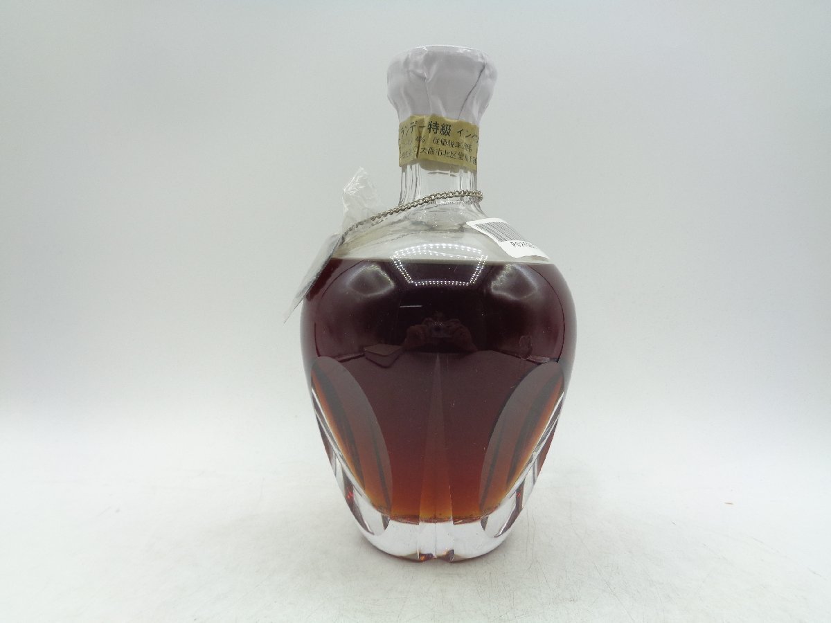 SUNTORY BRANDY IMPERIAL サントリー ブランデー インペリアル 替栓 HOYA GLASS 国産 未開封 古酒 600ml 43％ P26250_画像2