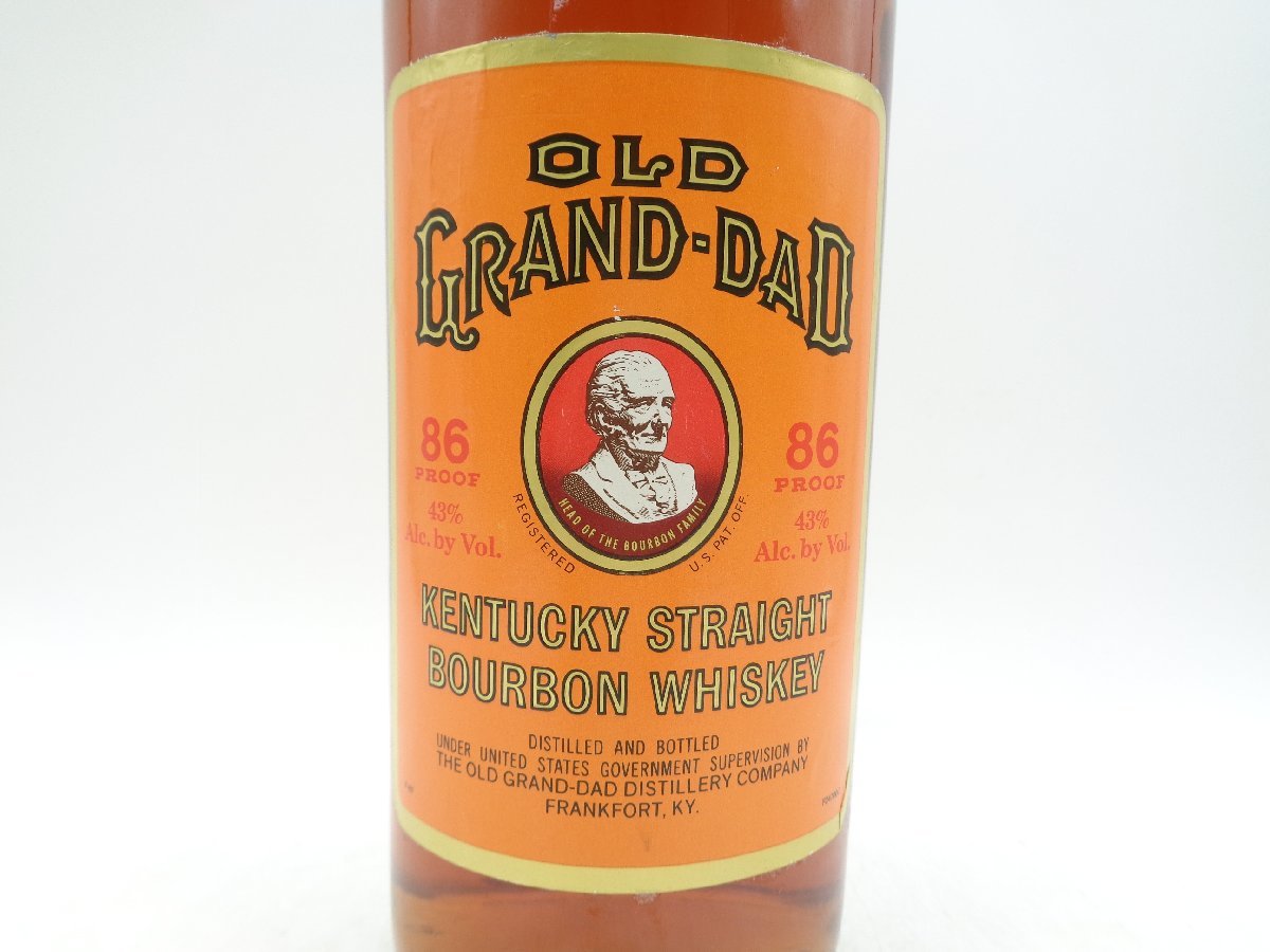 OLD GRAND DAD オールド グランダッド ウイスキー バーボン 未開封 古酒 1000ml 43％ Q5419_画像5