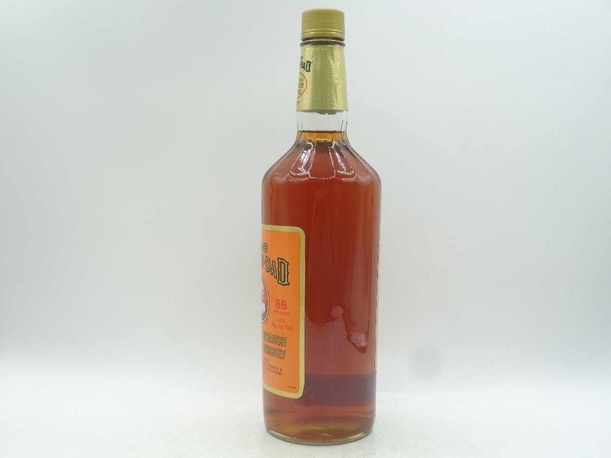 OLD GRAND DAD オールド グランダッド ウイスキー バーボン 未開封 古酒 1000ml 43％ Q5419_画像2