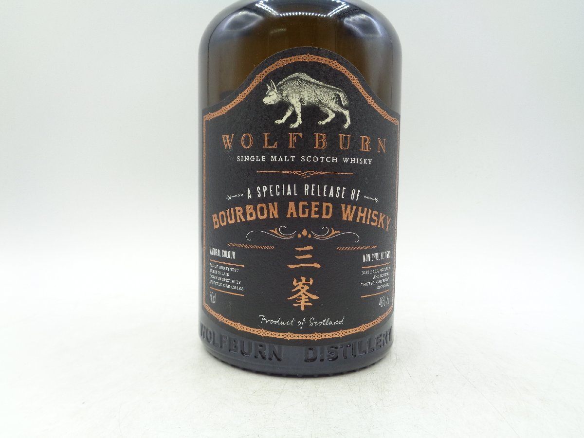 WOLFBURN ウルフバーン 三峯神社 限定ボトル バーボンエイジド シングル モルト スコッチ ウイスキー 700ml 46% X248438_画像5