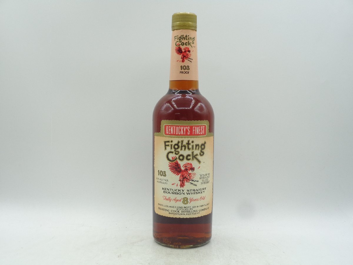 FIGHTING COCK 8年 103PROOF ファイティング コック ケンタッキー ストレート バーボン ウイスキー 750ml 51,5% 未開封 古酒 J710_画像1