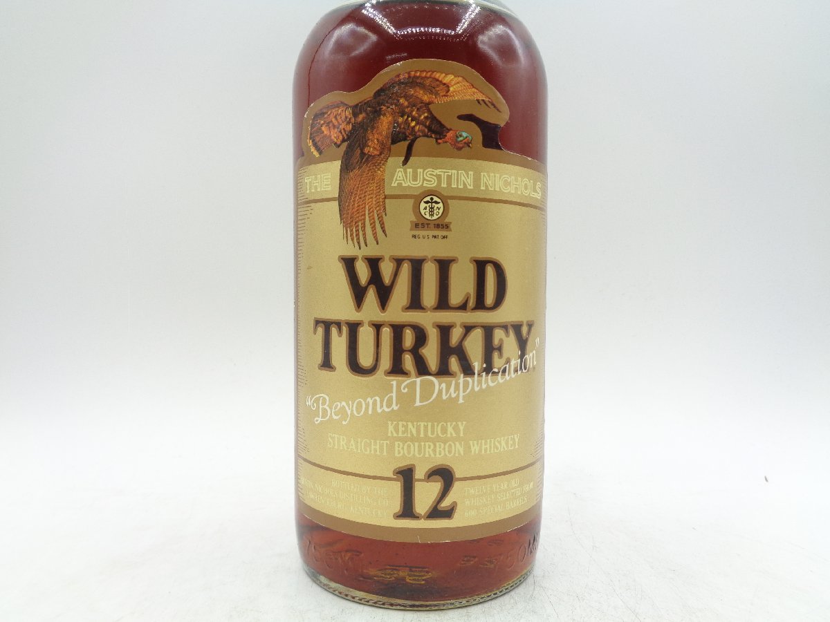 WILD TURKEY 12年 ワイルドターキー ビヨンド デュプリケーション 金キャップ バーボン ウイスキー 750ml 箱入 未開封 古酒 X248864_画像6