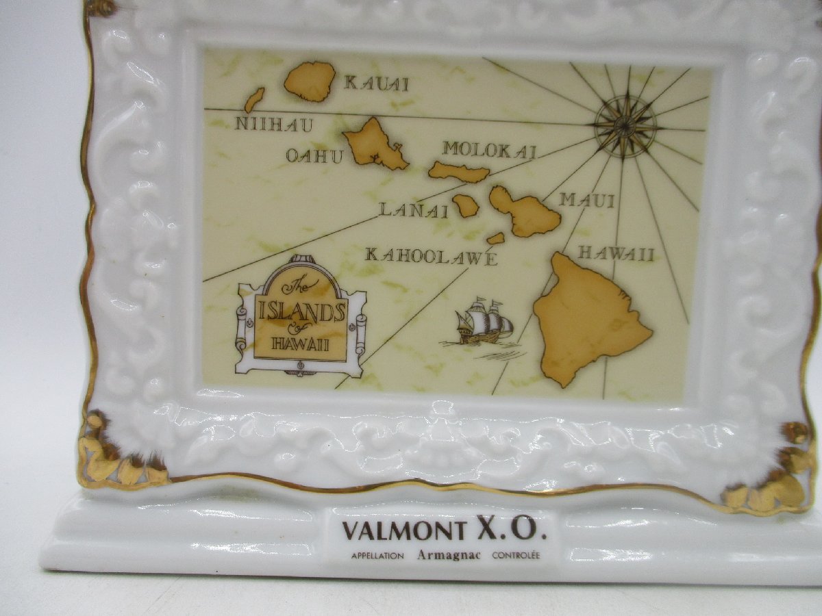 VALMONT XO HAWAII ヴァルモント 陶器ボトル アルマニャック ブランデー 700ml 40% 未開封 古酒 Q5215_画像4