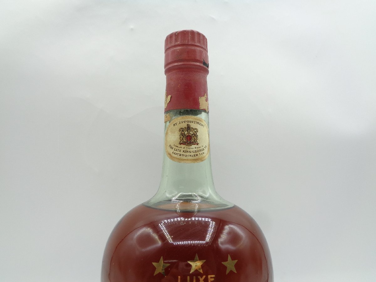 COURVOISIER LUXE クルボアジェ スリースター コニャック ブランデー 未開栓 古酒 A6294_画像6