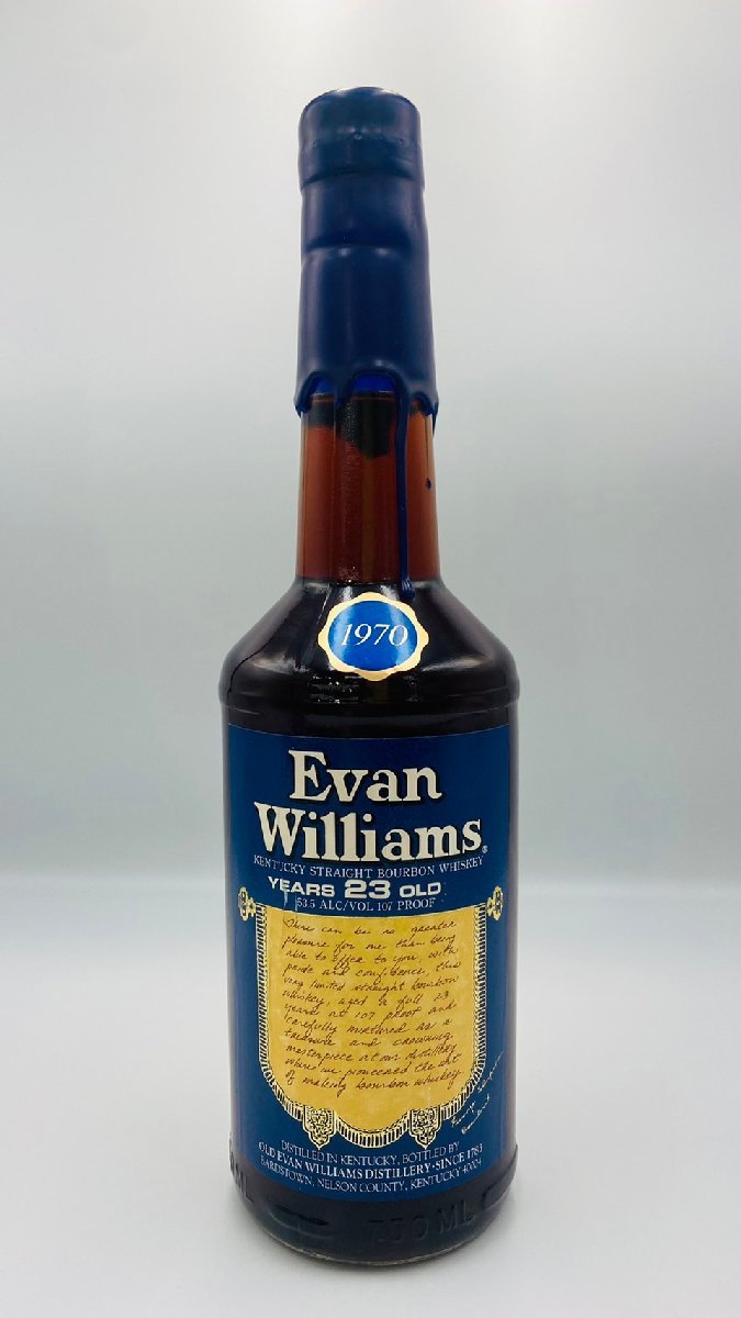 ST 【同梱不可】Evan Williams エヴァンウィリアムズ 1970 23年 750ml 53.5% 未開栓 酒 Z028360_画像1