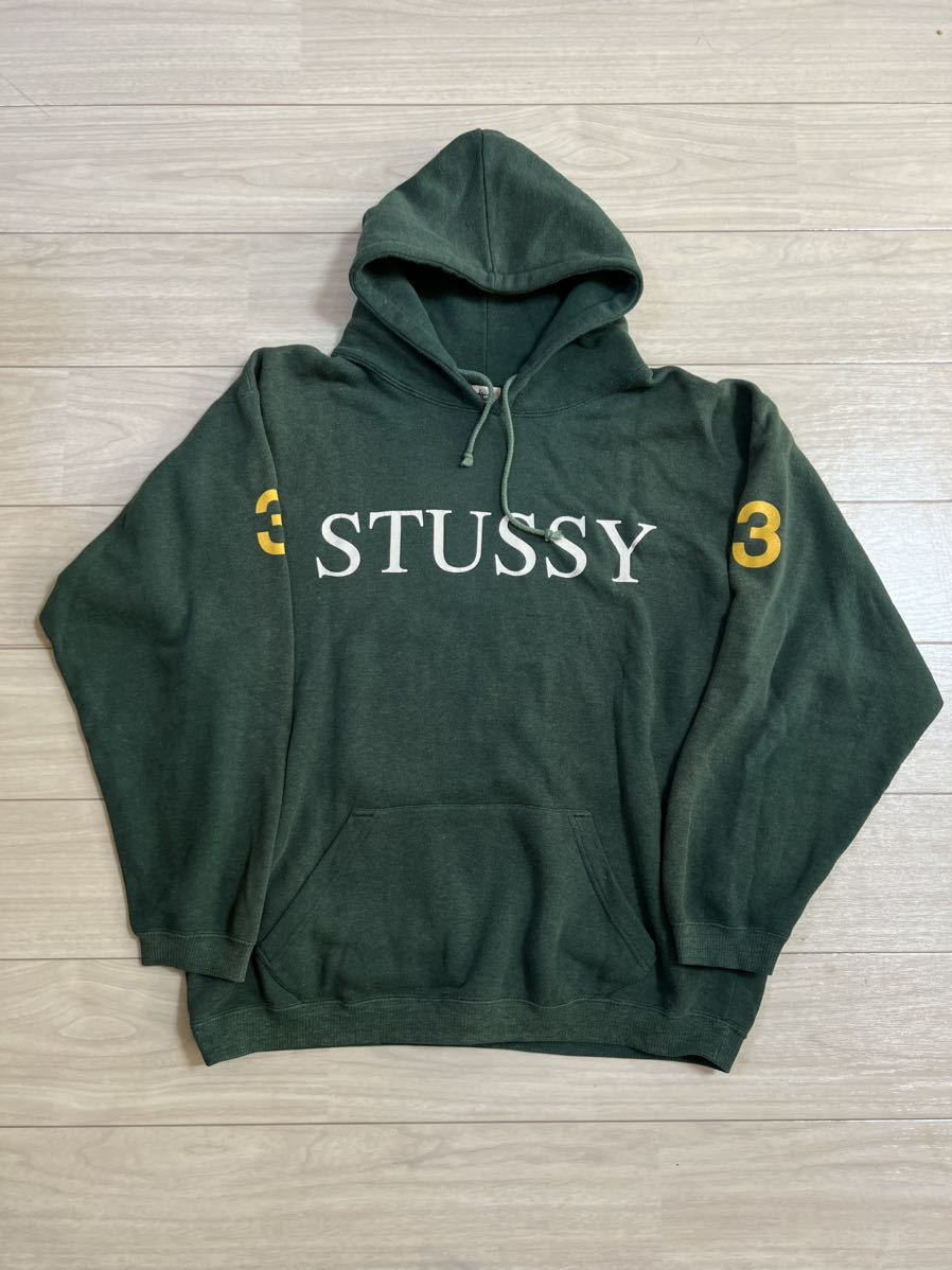 激レア スペシャル 90’s OLD STUSSY ステューシー フェード スウェット パーカー 白タグ XL USA製 黒タグ 80’s Tシャツ ビンテージ　_画像3