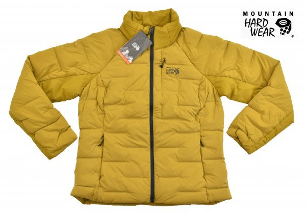 送料無料1★Mountain Hardwear★マウンテンハードウェア StretchDown High-Hip ジャケット size:L オリーブ ゴールド ※女性用_画像1