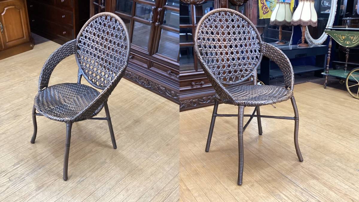 M16 exhibition goods rattan style garden chair 