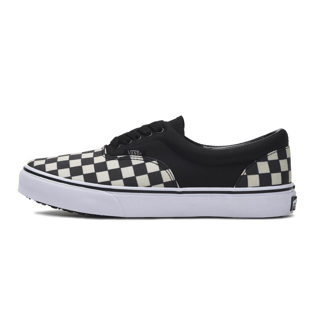 バンズ 26cm エラ V95CF H/SHIELD ブラック ホワイト チェック VANS ERA SHOKUNIN メンズ スニーカー ヴァンズ 黒 白 職人_画像3