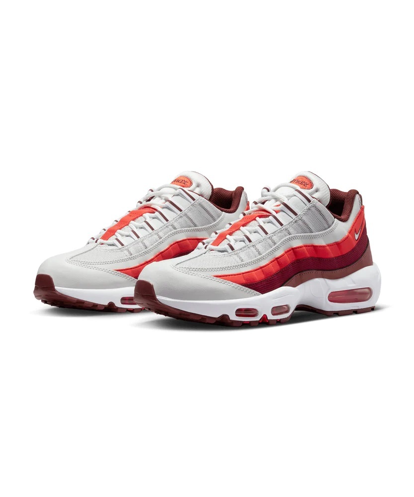 ナイキ 26.5cm エア マックス 95 グレー オレンジ 税込定価19800円 NIKE AIR MAX 95 メンズ スニーカー 天然皮革_画像1