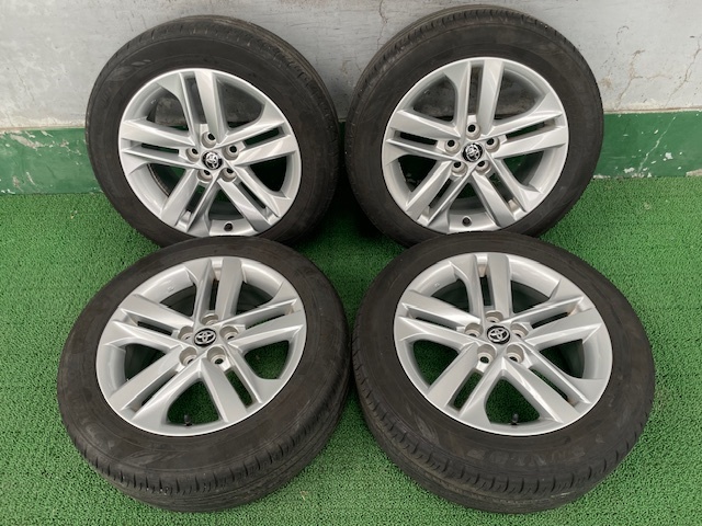 トヨタ純正ホイール!! 16x7J +40 夏タイヤ付き 205/55 4本セット 中古 売切!!_Y1126-7