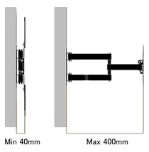 【訳あり】上下左右角度調節機能アーム式テレビ壁掛金具 ＴＶ 液晶 壁掛け金具/14型～42型 インチ 対応▲5013_画像4