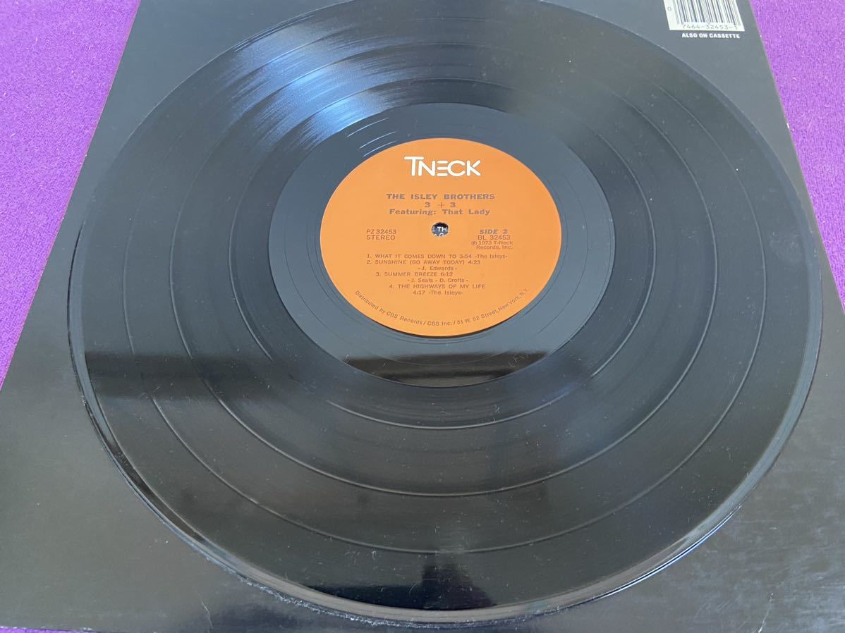 The Isley Brothers / 3+3 / LP レコード / T-Neck / PZ 32453 / アイズレーブラザーズ 　歌詞カードなし_画像6